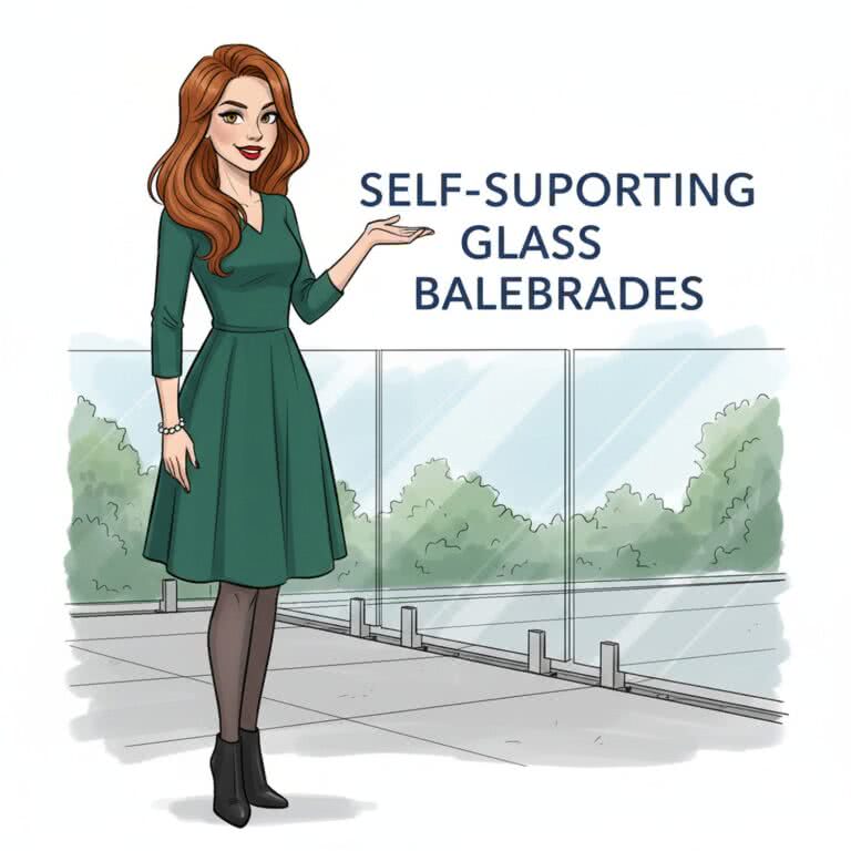 Minimalizm i elegancja w tarasach – balustrady szklane samonośne bez widocznych słupków