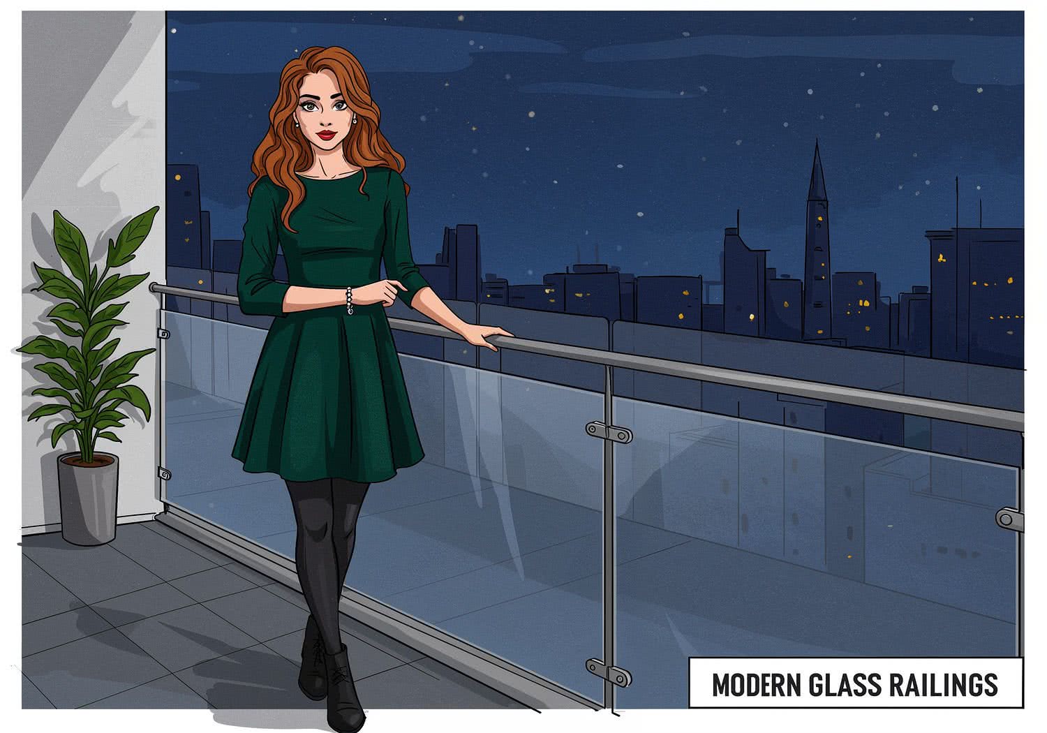 AI Generated Image - Balustrady Balkonowe