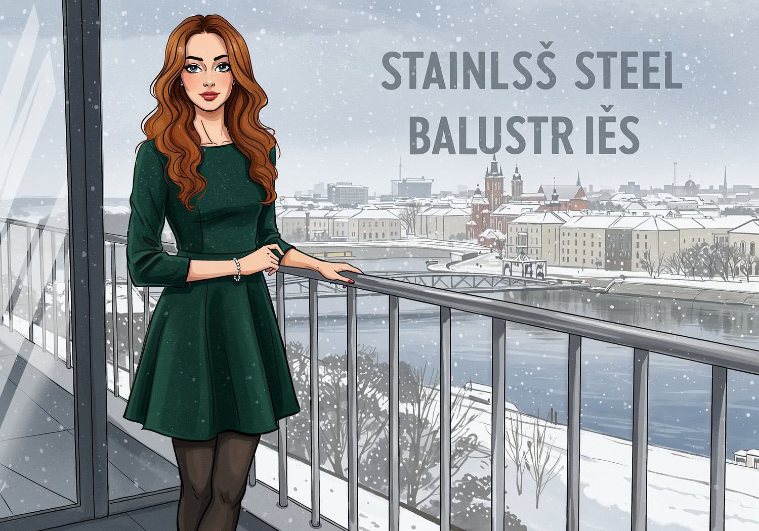 AI Generated Image - Balustrady Balkonowe