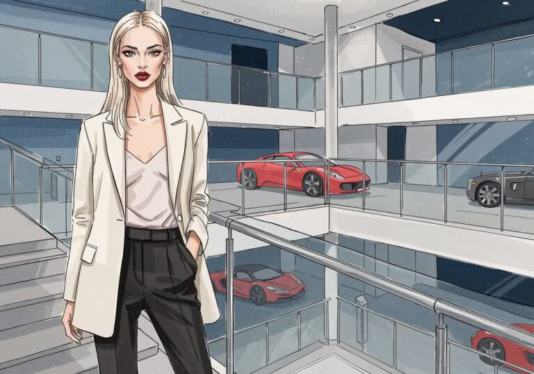 Balustrady z polerowanej stali i szkła – prestiżowe akcenty w luksusowych salonach samochodowych