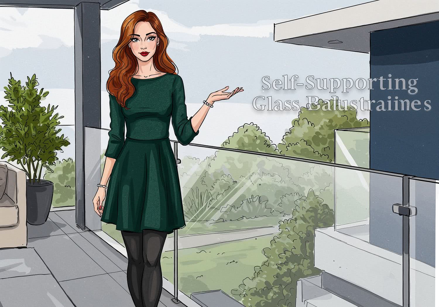 AI Generated Image - Balustrady Balkonowe