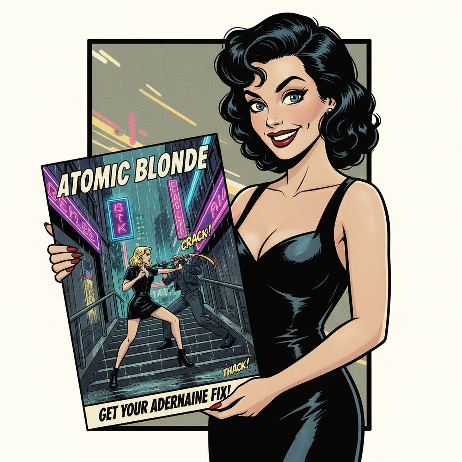 AI Generated Image - Ciekawostki z cyklu Noir Femme Fatale