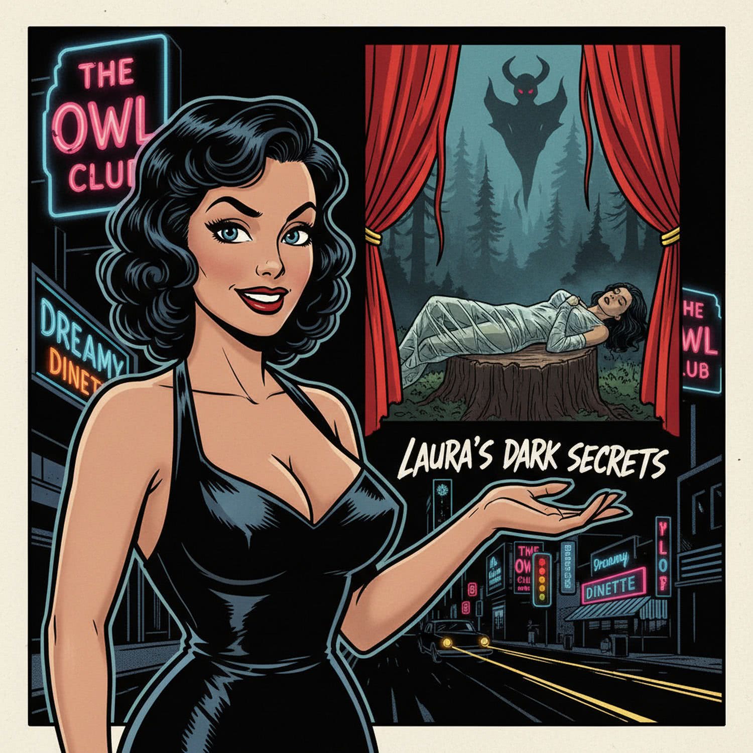 AI Generated Image - Ciekawostki z cyklu Noir Femme Fatale