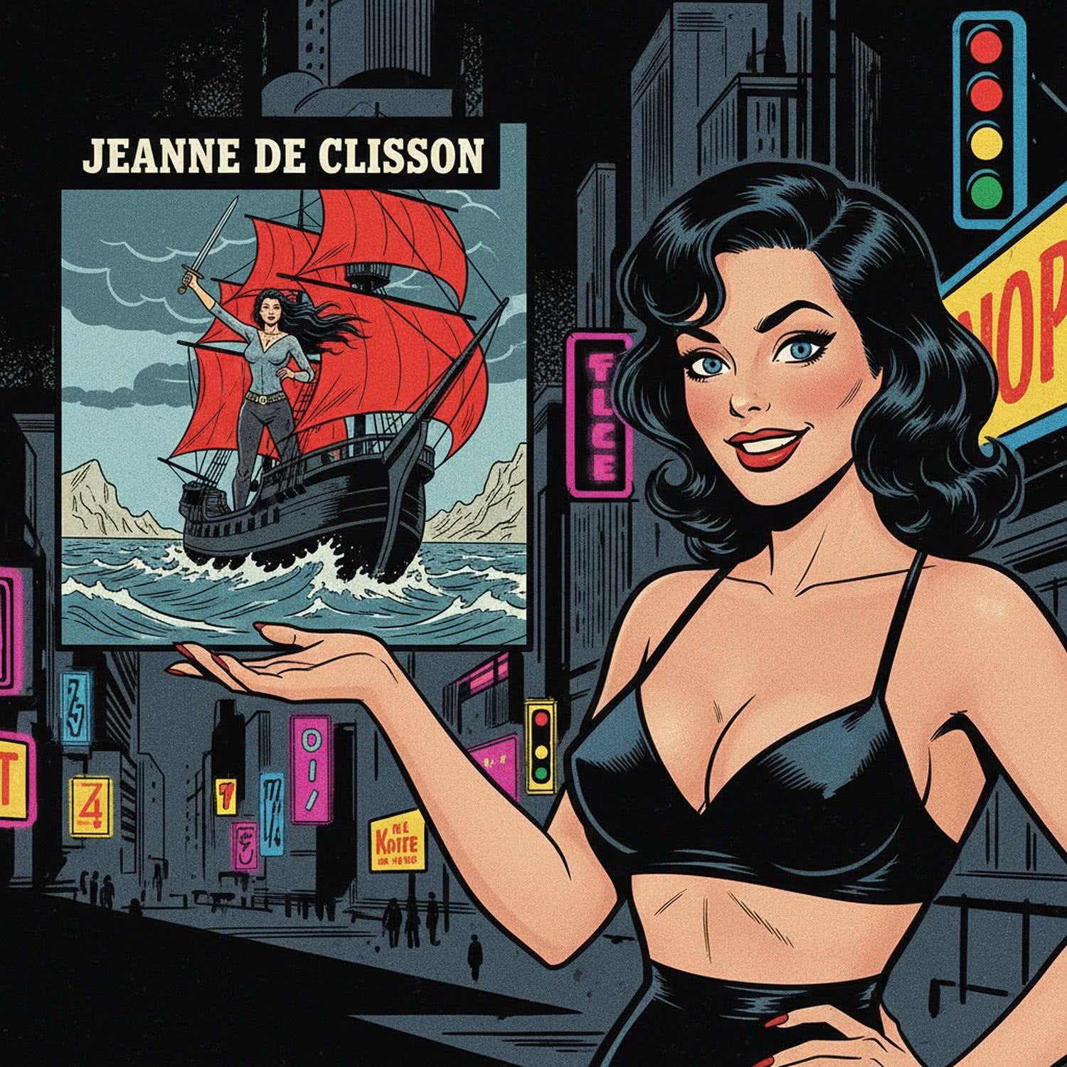 AI Generated Image - Ciekawostki z cyklu Noir Femme Fatale