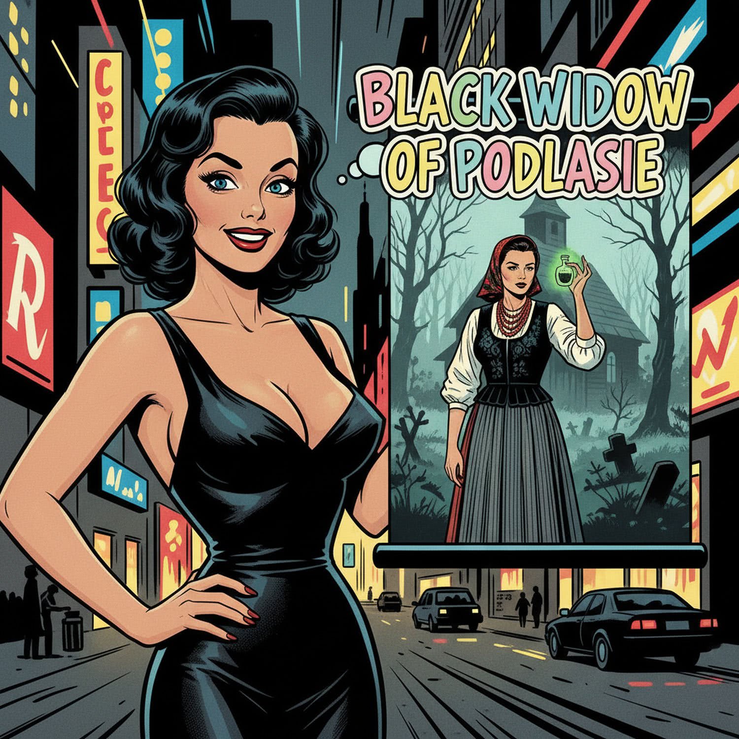 AI Generated Image - Ciekawostki z cyklu Noir Femme Fatale