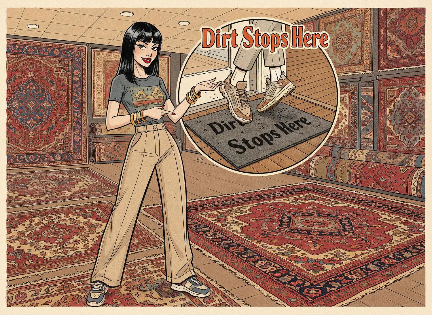 AI Generated Image - O dywanach słów parę...